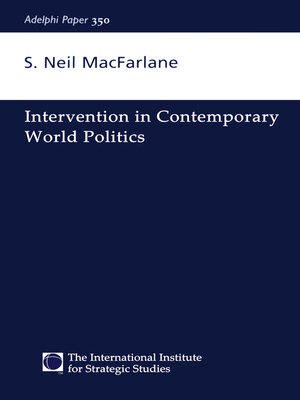cover image of Intervention in Contemporary World Politics